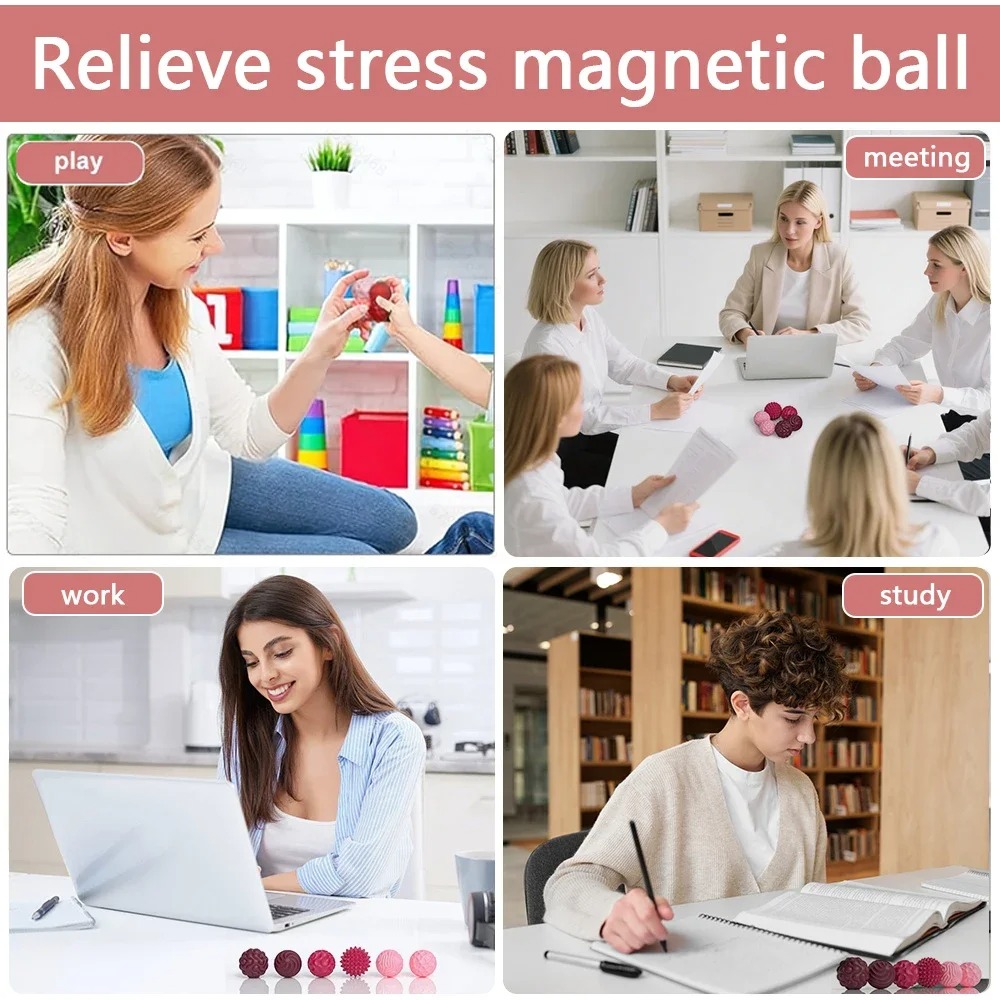 Magnetic Sensory Fidget Balls Set 2