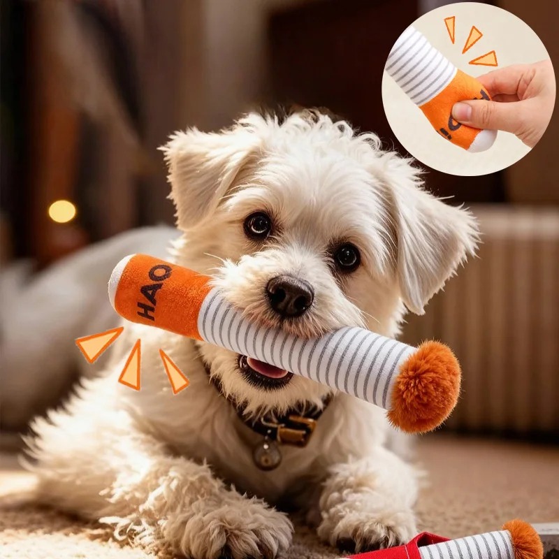 Funny Cigarette Dog Toy