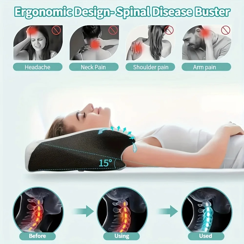 Memory Foam Cervical Pillow – Orthopedic Neck Support 4