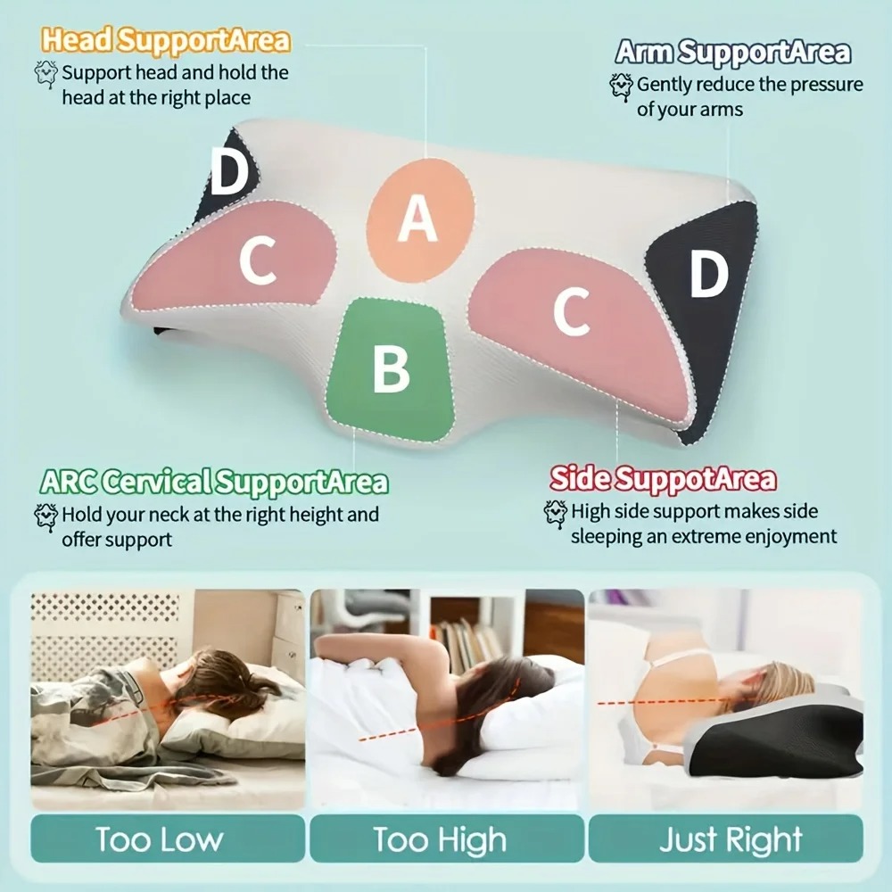 Memory Foam Cervical Pillow – Orthopedic Neck Support 5