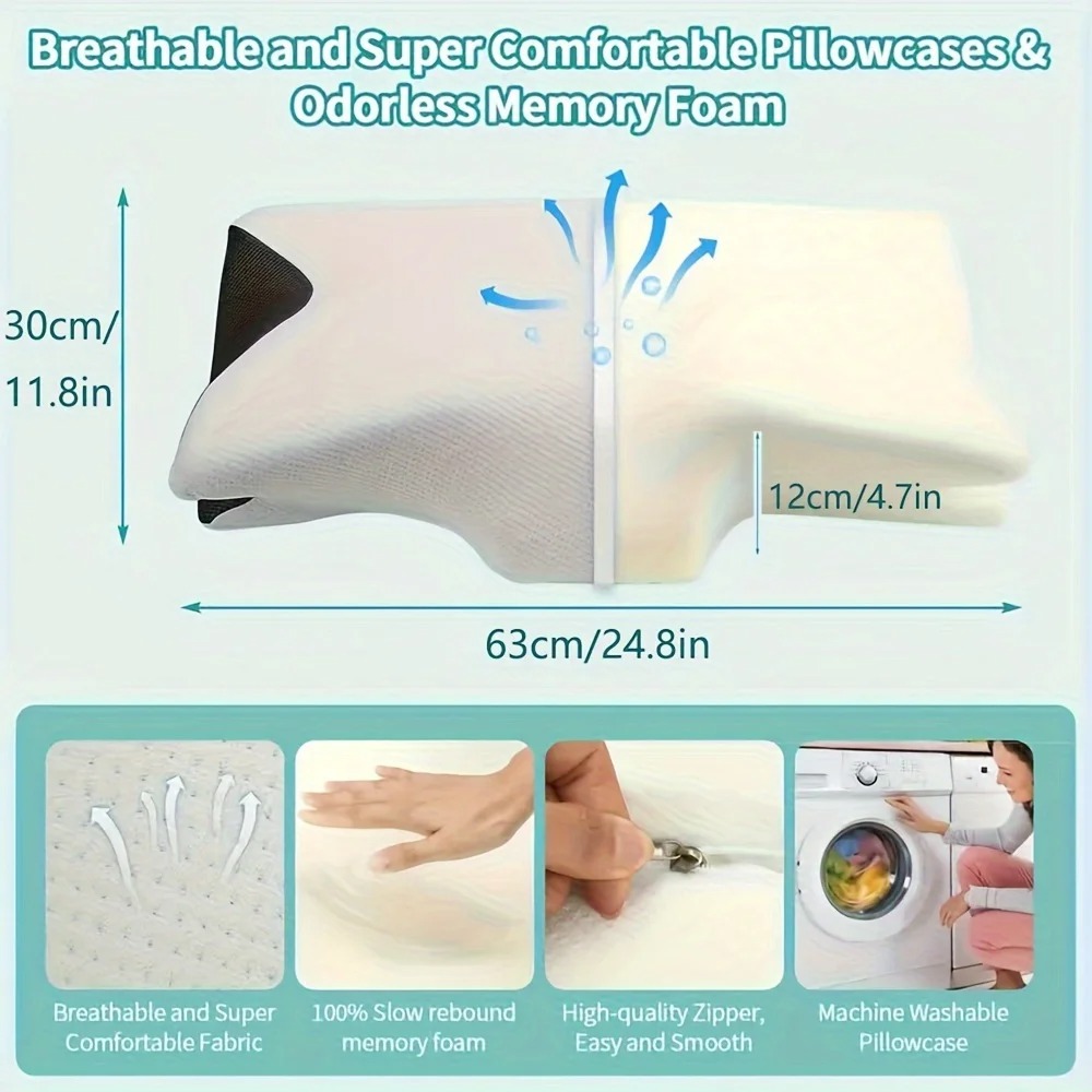 Memory Foam Cervical Pillow – Orthopedic Neck Support 6