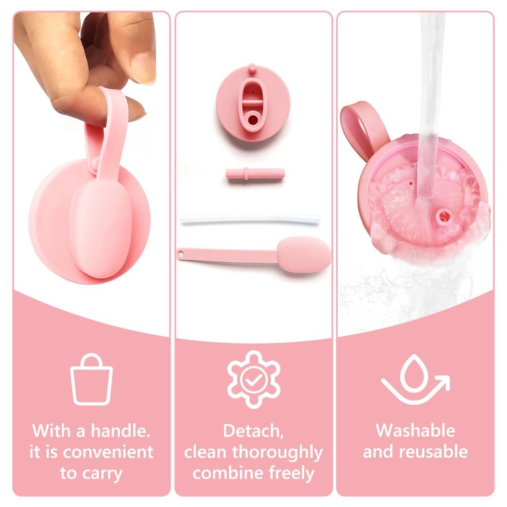 Silicone Can Lid with Straw 3