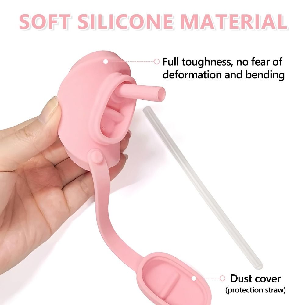 Silicone Can Lid with Straw 8