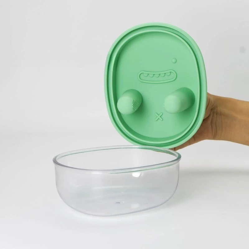Snack Bowl with Fun Finger Grab Lid 5