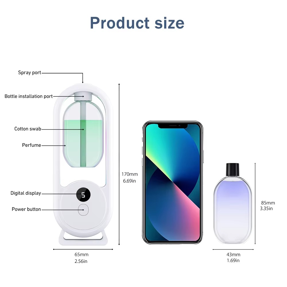 Rechargeable Portable Aromatherapy Diffuser+3 Fragrance Oils 3
