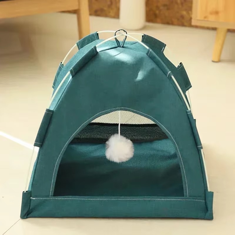 Cozy Pop-Up Pet Tent Bed 2