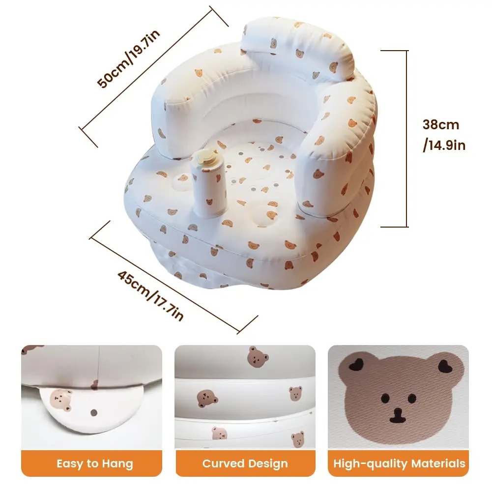 Inflatable Baby Seat with Built-in Air Pump 3