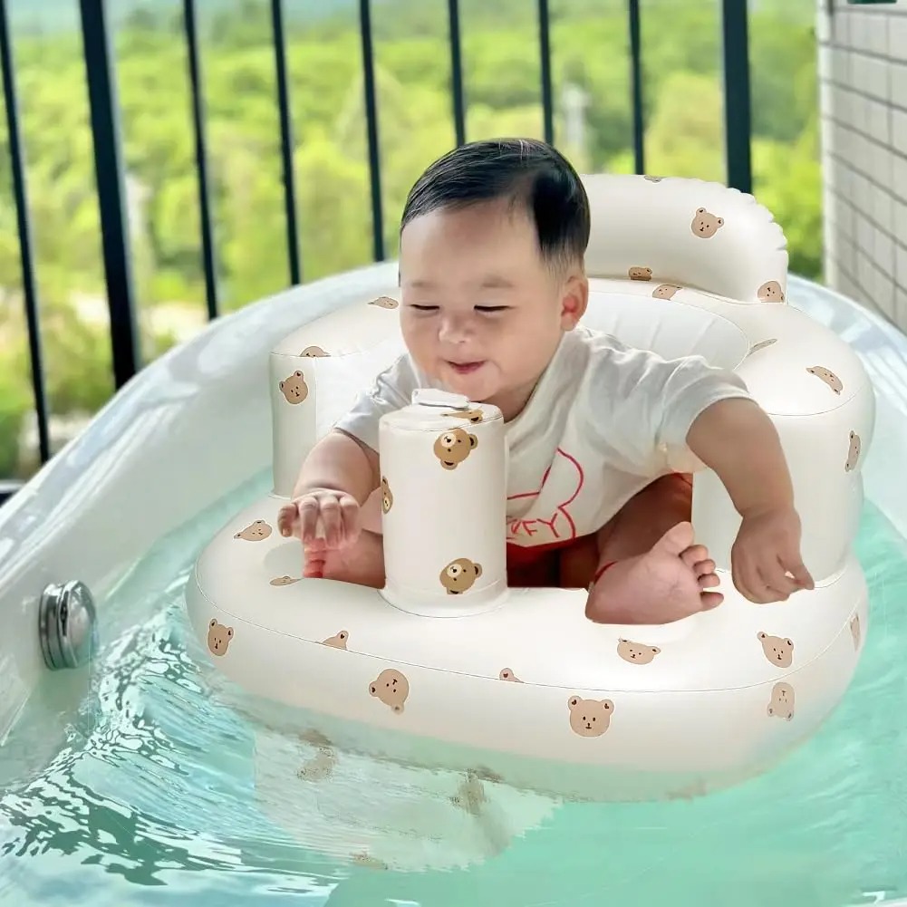 Inflatable Baby Seat with Built-in Air Pump