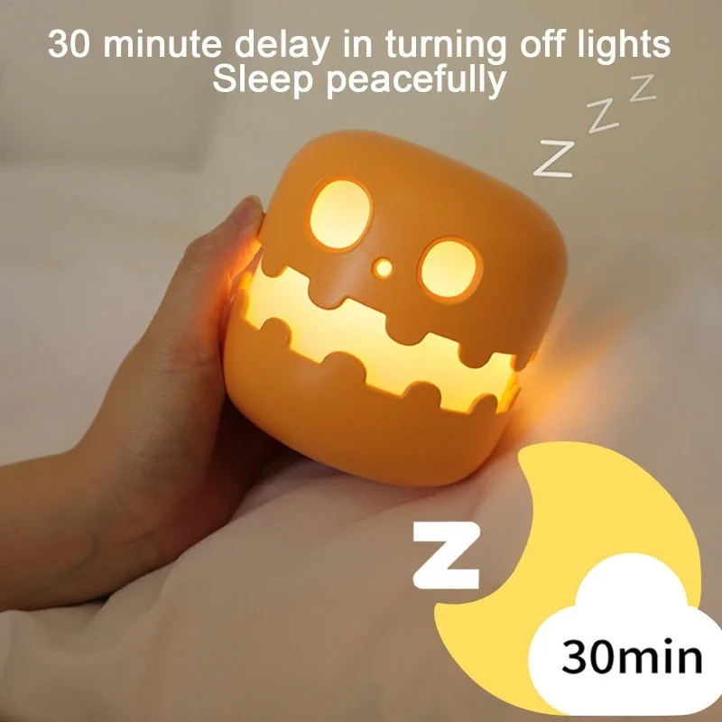 Pop-Up Skull Night Light – Touch Activated LED Bedside Lamp 2
