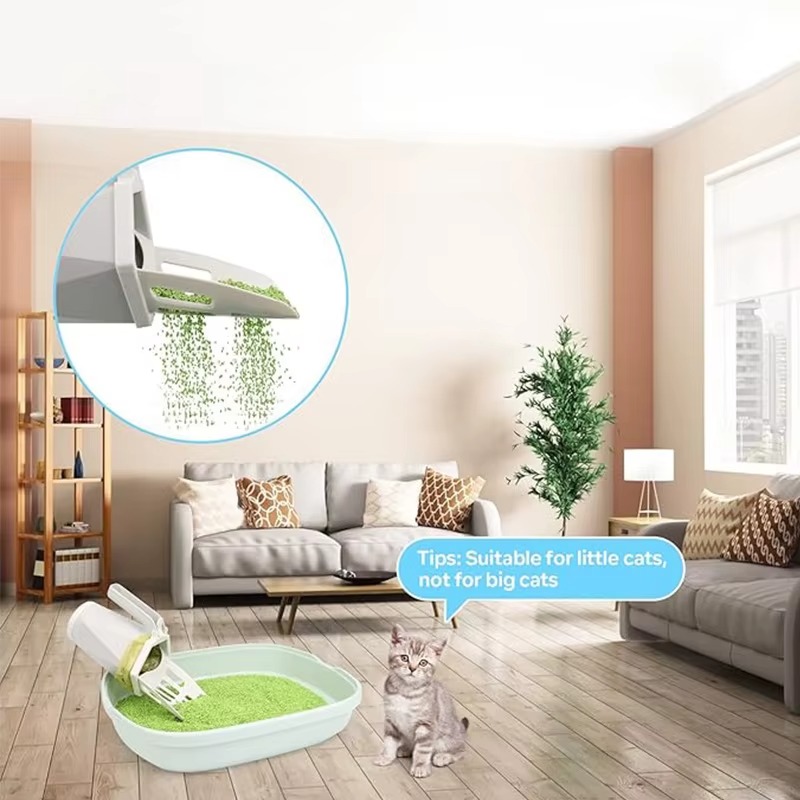 Cat Litter Scoop with Waste Bin 2