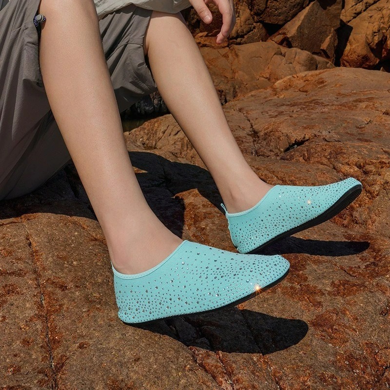 Women's Rhinestone Slip-On Walking Shoes 3