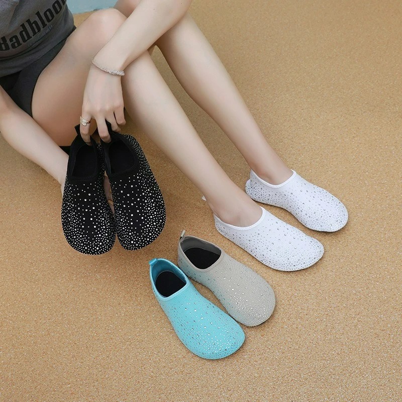 Women's Rhinestone Slip-On Walking Shoes 4