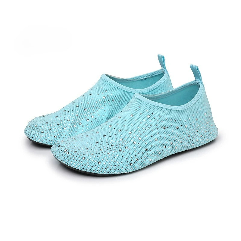 Women's Rhinestone Slip-On Walking Shoes 8