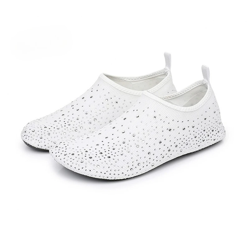 Women's Rhinestone Slip-On Walking Shoes 9