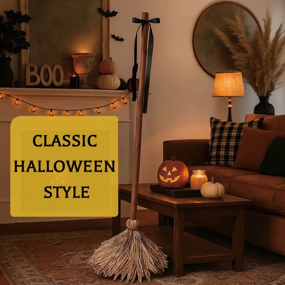 Animated Floating Witch Broom Decoration 4
