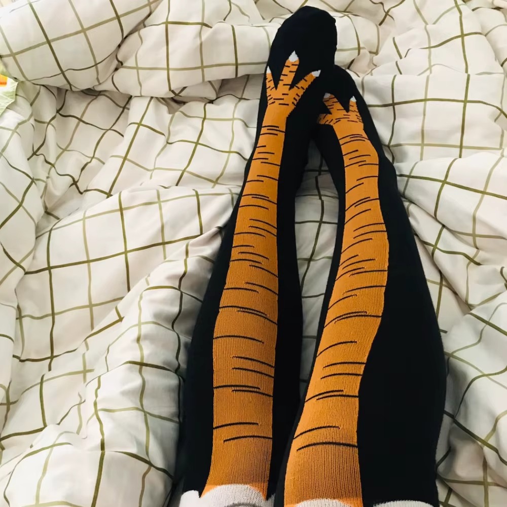 Chicken Leg Thigh High Socks