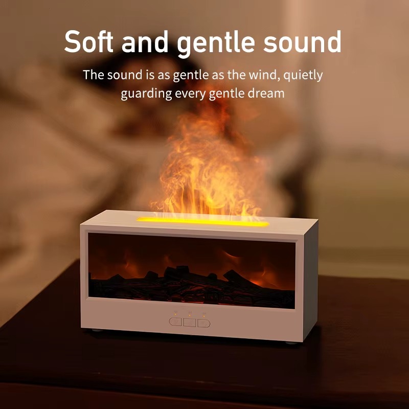 3D Flame Mist Fireplace Humidifier 2